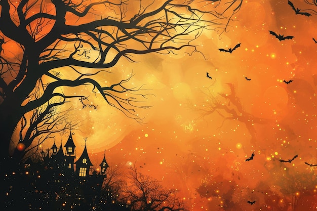 Foto festlicher halloween-hintergrund