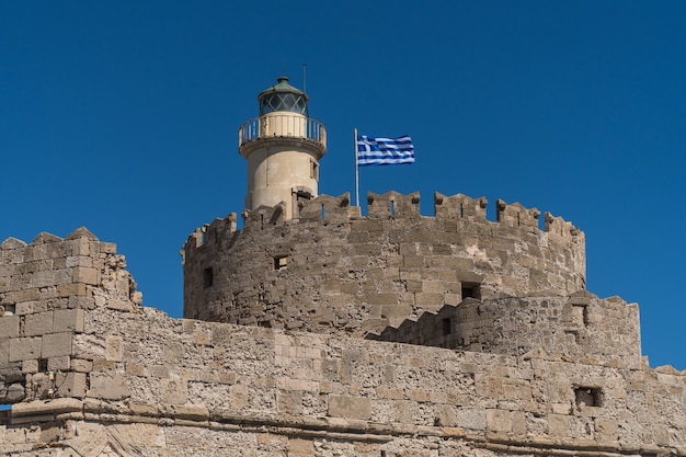 Festung des Heiligen Nikolaus in Rhodos, Griechenland