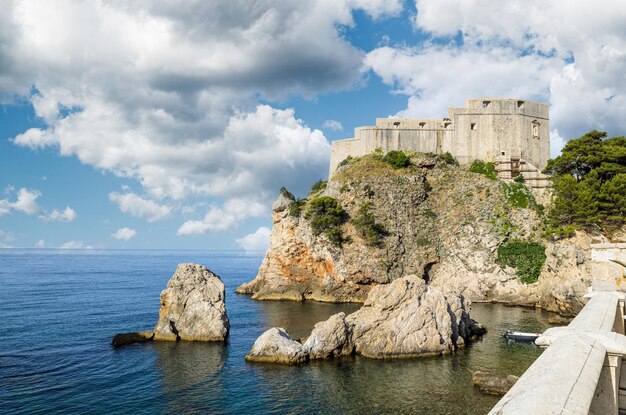 Festung Dubrovnik Lovrijenac, Kroatien. Adriatisches Meer.