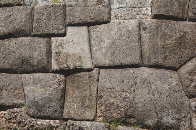 Festung Sacsayhuaman in Cusco Peru oder Steinmauer Hintergrund