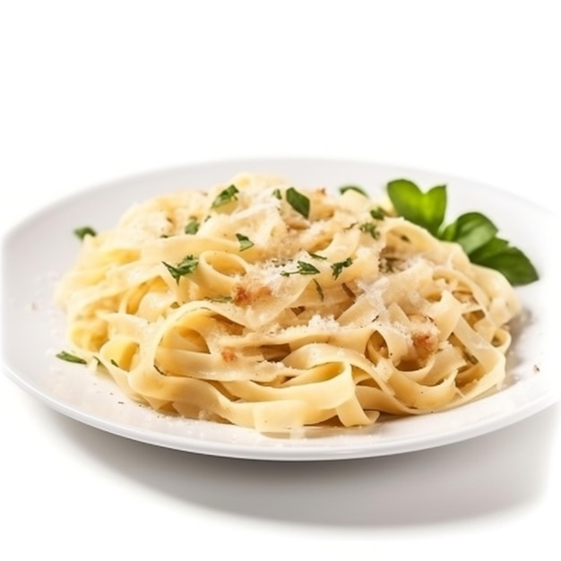 Fettuccine Alfredo mit Parmesankäse