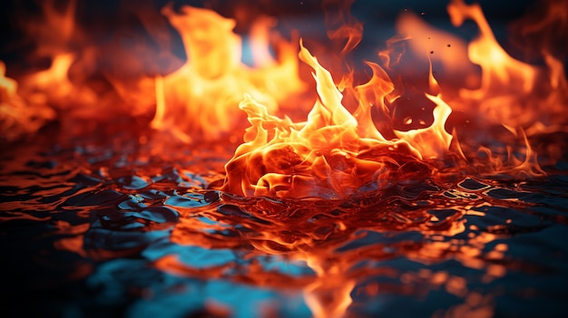 Feuer funkelt Hintergrund HD 8K Wallpaper Stock Photographic Image