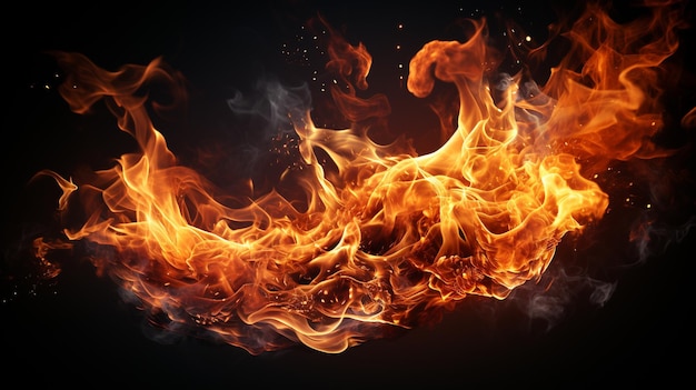 Feuer-Hintergrund HD 8K Tapeten Fotografisches Bild