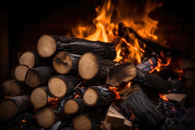 Foto feuer im kamin