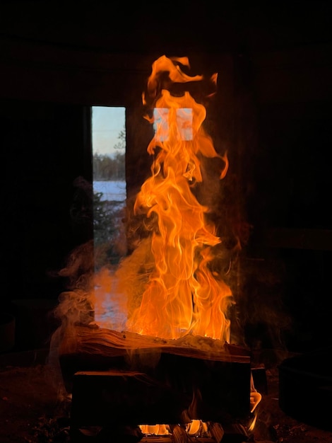 Foto feuer im schutzraum