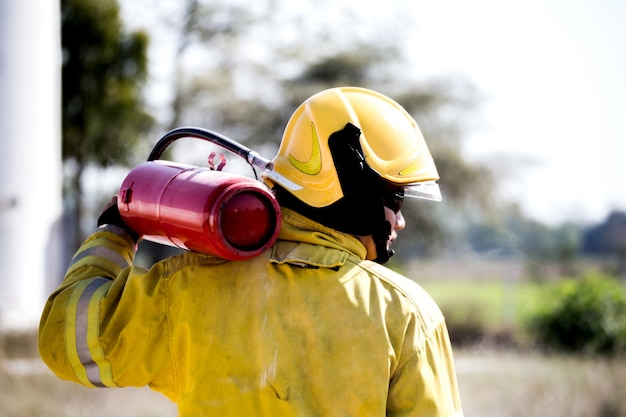 Feuer Mann plantschen Feuerlöscher