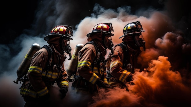 Feuerwehrmann, hochauflösende Fotografie, kreatives Hintergrundbild