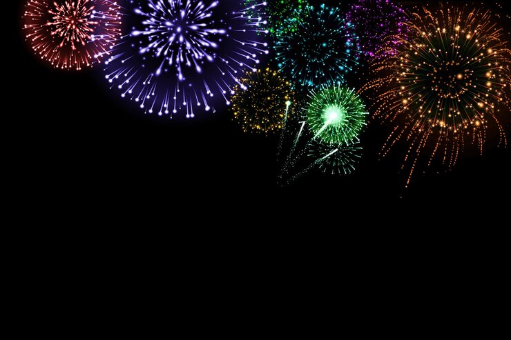 Foto feuerwerk explodiert überlagert