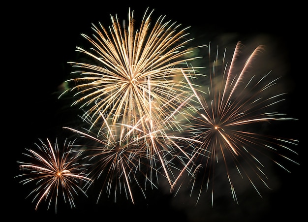 Feuerwerk in den dunklen Himmel Hintergrund