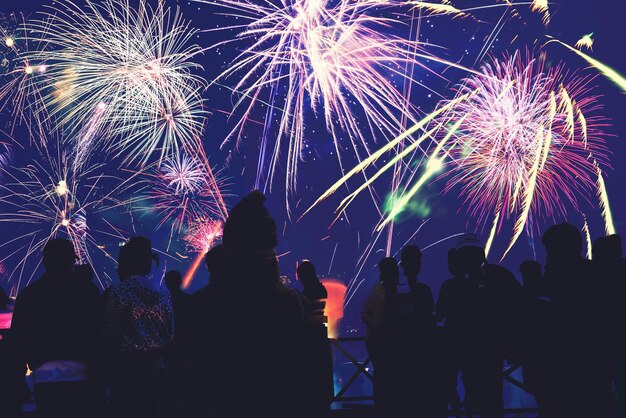 Feuerwerk in der Nacht