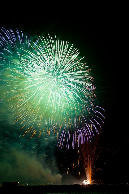 Feuerwerk in der Nacht