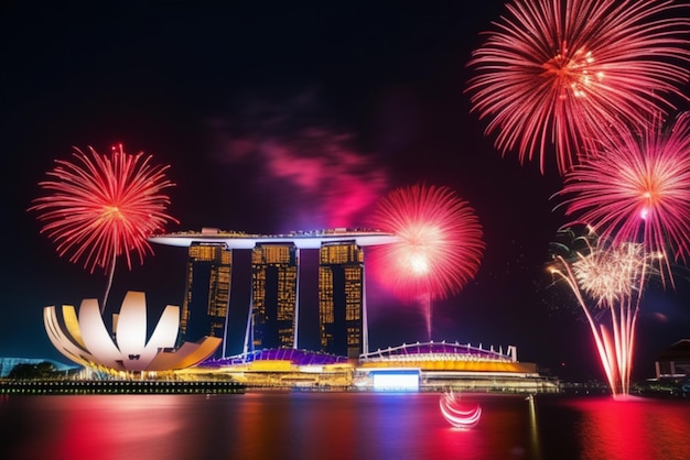 Feuerwerk in Singapur