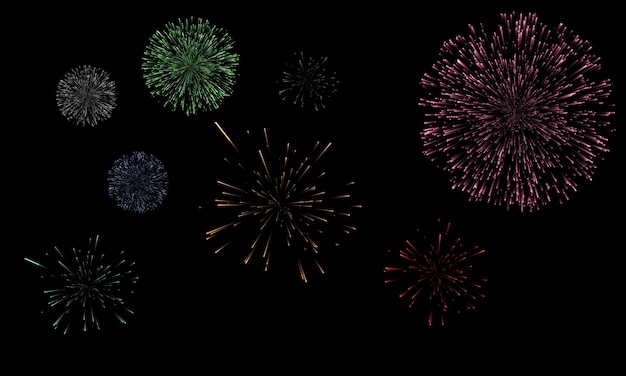 Feuerwerk-Overlay