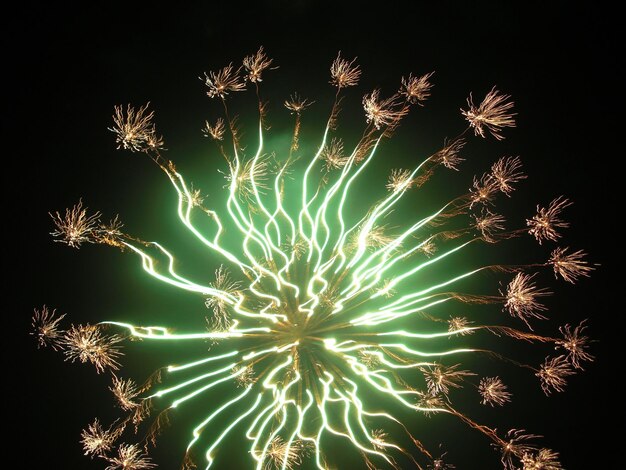 Foto feuerwerksausstellung bei nacht