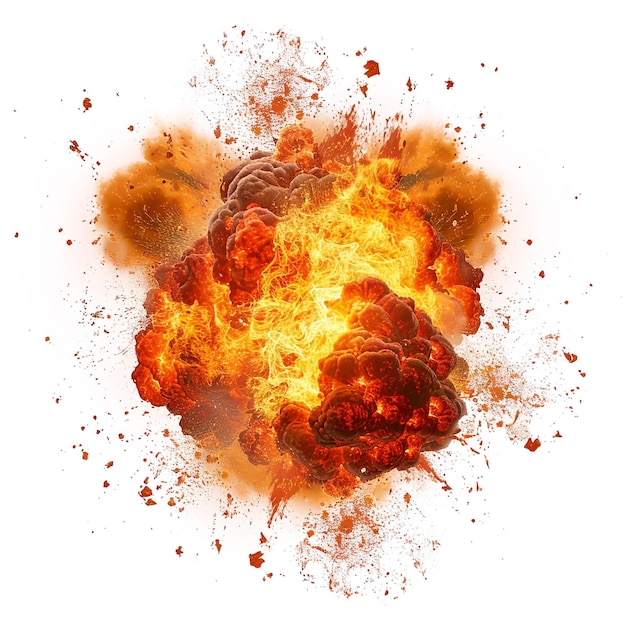 Feurige Inferno faszinierende Explosion von Feuer und Rauch