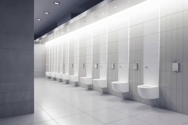 Öffentliches Toiletten-Einkaufszentrum Generieren Sie KI