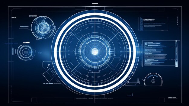 fi digitale hud-Schnittstelle minimalistisch