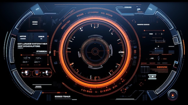 fi digitale hud-Schnittstelle minimalistisch