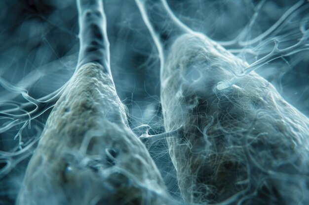 Foto fibras de crisótilo de amianto que causam doenças pulmonares