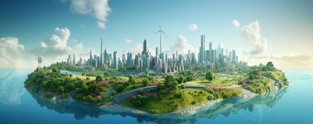 Ficção edifícios futuristas paisagem ilustração urbano marco céu fantasia panorama cidade arranha-céu paisagem urbana vista rua cidade viagem arquitetura horizonte centro torre fundo moderno