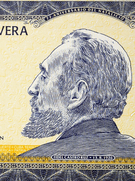 Fidel Castro Ruz un retrato del dinero cubano