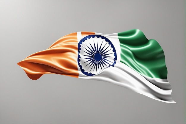 Fidelidade estética imergindo na textura do tema da bandeira indiana tricolor