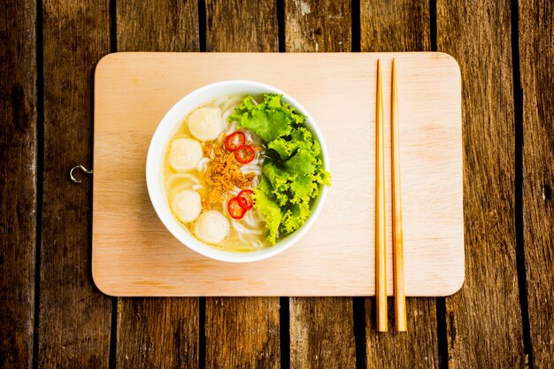 Fideos de Asia o pasta de vietnam o fideos de vietnam