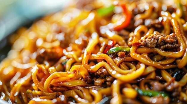 Los fideos asiáticos o char kuey teow El delicioso concepto de la comida asiática