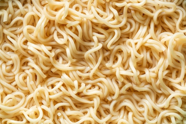 Fideos instantáneos macro con textura