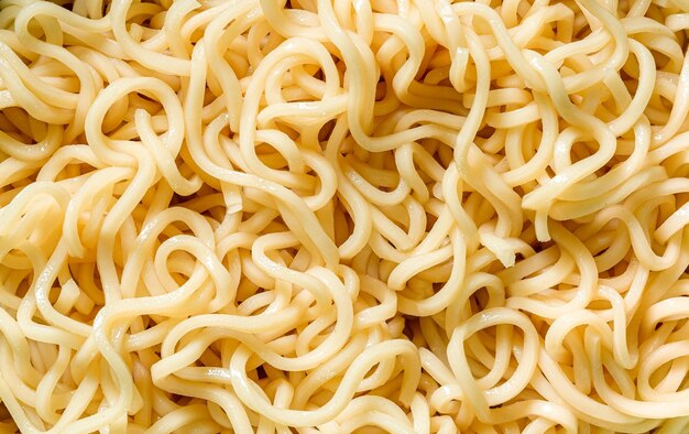 Fideos instantáneos macro con textura