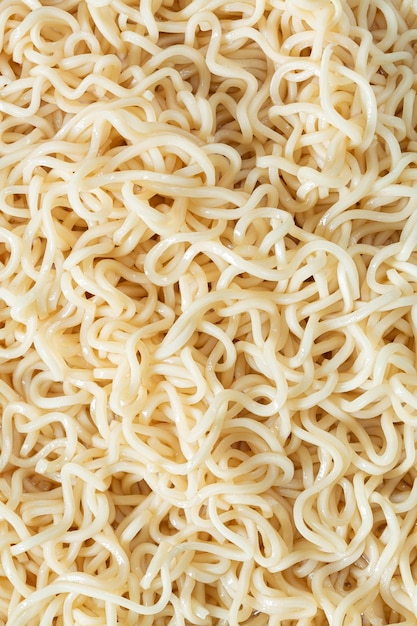 Fideos instantáneos macro con textura