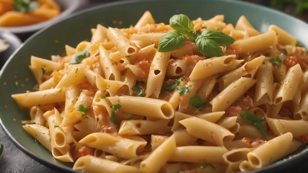 Los fideos de pasta penne