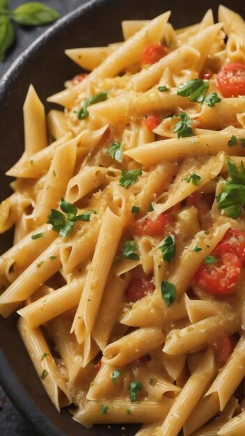 Los fideos de pasta penne