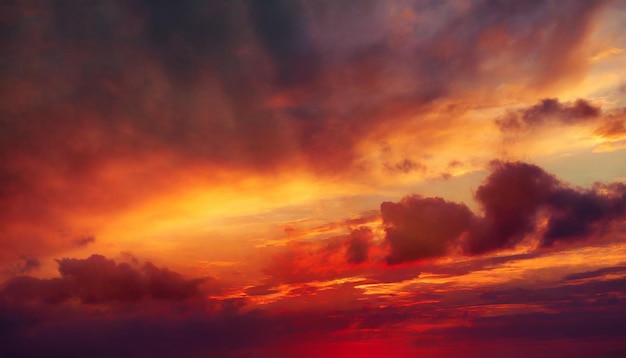 Fiery dramático abstrato fundo céu vermelho pôr-do-sol sangrento vívido intenso vibrante céu de fogo d