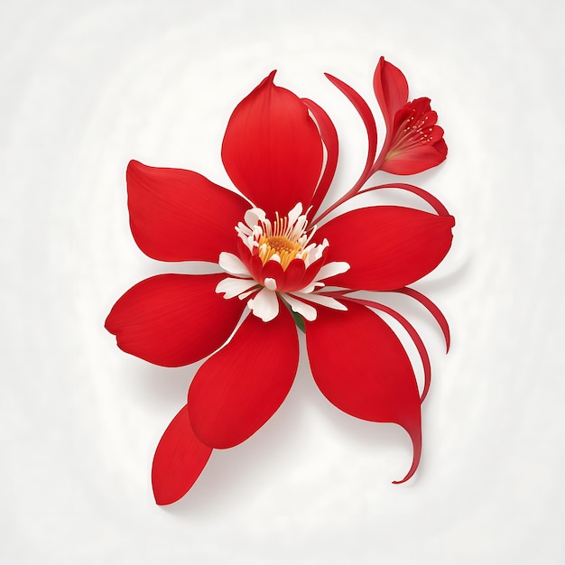 Fiery Floral Flourish Dynamische Vektorblumen-Logo-Auswahl