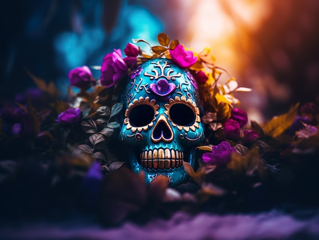 Fiesta del dia de los muertos fondo para el dia de muertos