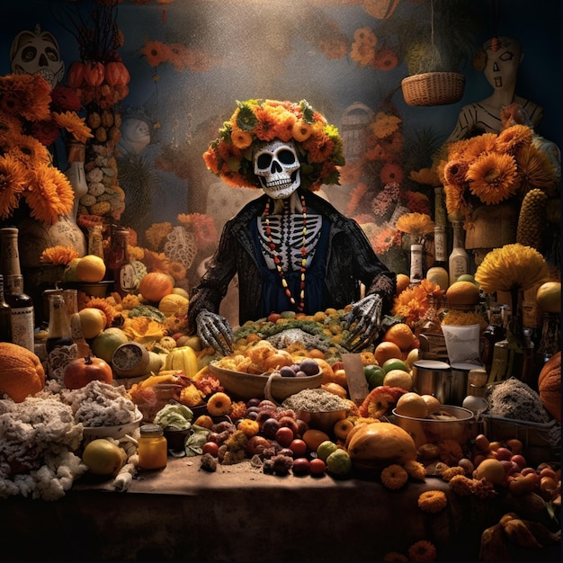 Foto fiesta del día de los muertos