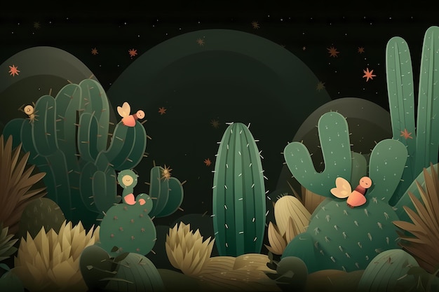 Fiesta federal del Cinco de Mayo en México ilustración de fondo generada ai