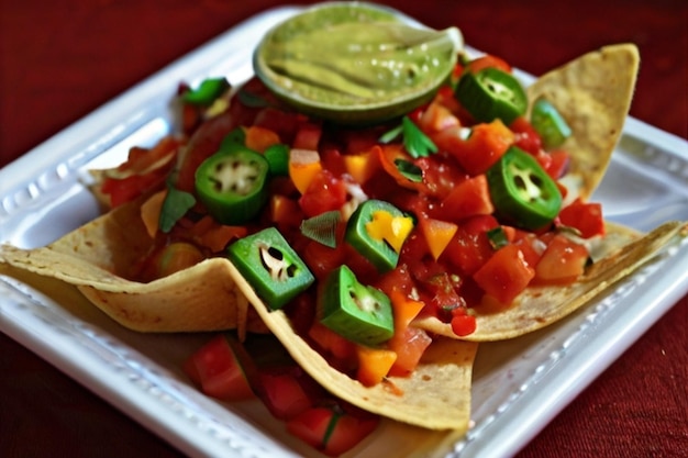 Fiesta Flavor Explosion Nachos com Salsa Tangy