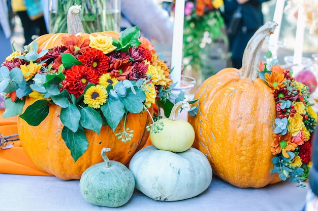 Fiesta de Halloween y calabazas de Halloween