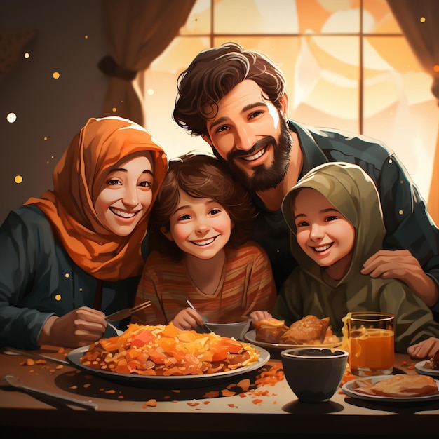 Fiesta de Iftar de la Familia Musulmana