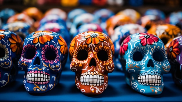 Fiesta mexicana conocida como el Día de la Calavera de Azúcar Muerta