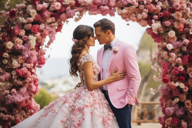 Fiesta Mexicana Um Casamento com Tema Rosa de Verão com Toque Vibrante