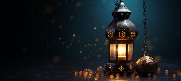 La fiesta musulmana del mes sagrado de Ramadán Kareem Hermoso fondo