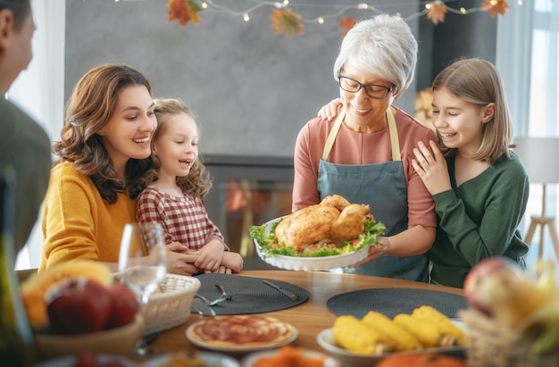 Fiesta de otoño del día de acción de gracias