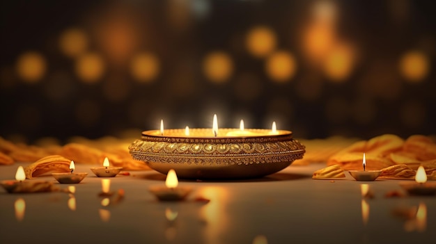 Fiesta tradicional india de Diwali