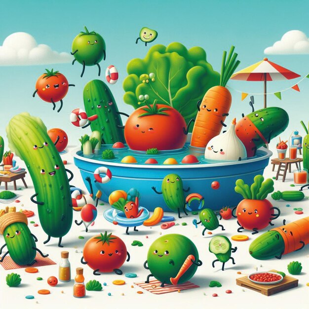 Foto fiesta de verduras