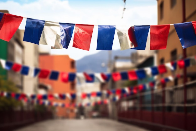 Fiestas Patrias in Chile Hintergrund mit Kopierraum