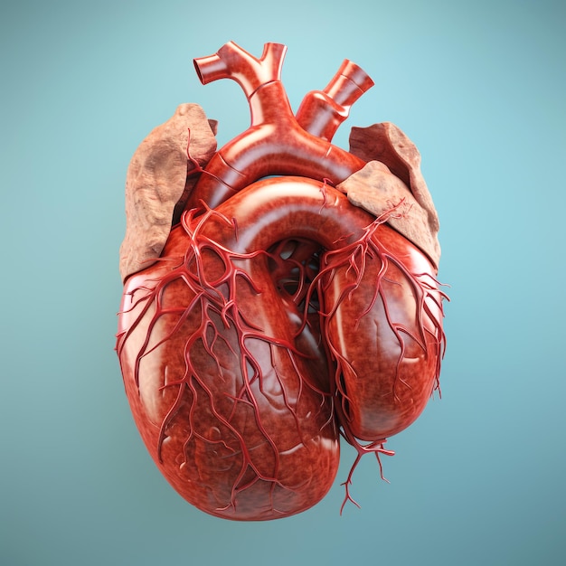 Foto fígado humano 3d ilustração com veias