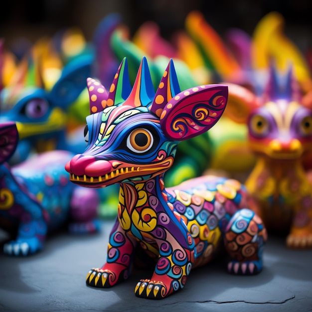 Foto figura alebrije